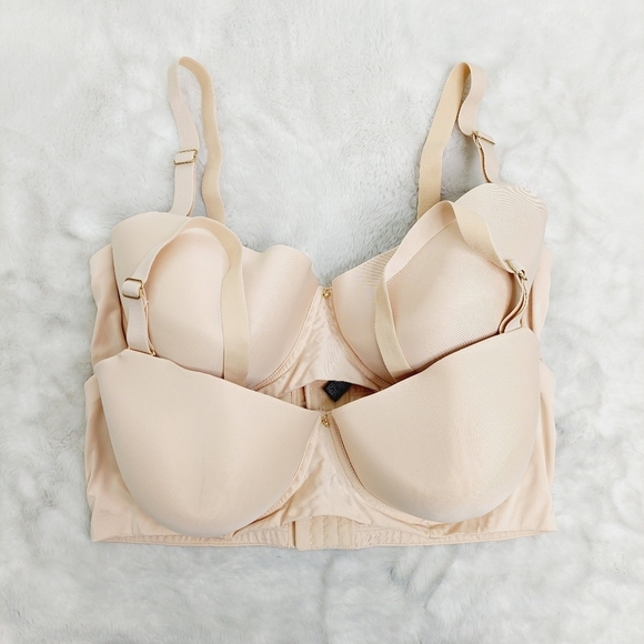 Smart Sexy Cream 2Pcs Soft Push Up T-Shirt Bra 5049 - Picture 1 of 8